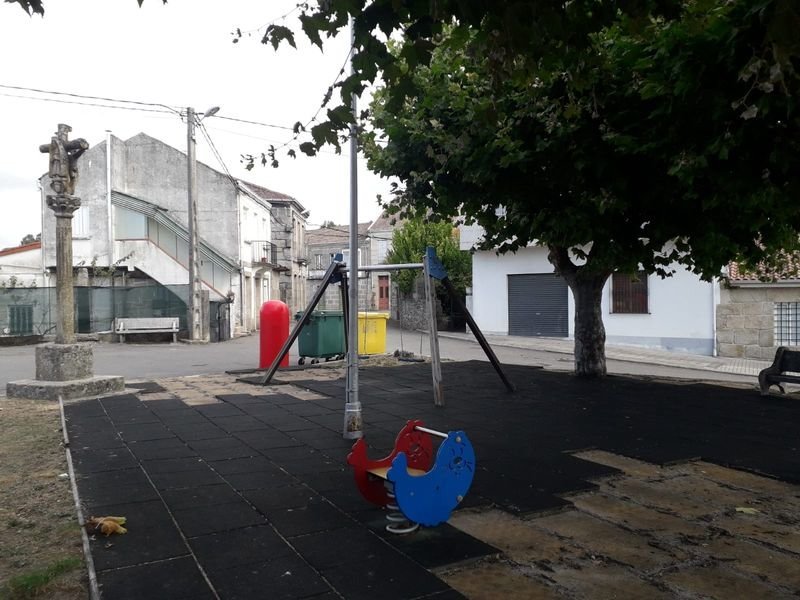 Uno de los parques infantiles afectados en Dacón.