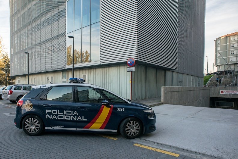 Un coche de la Policía Nacional de la ciudad.