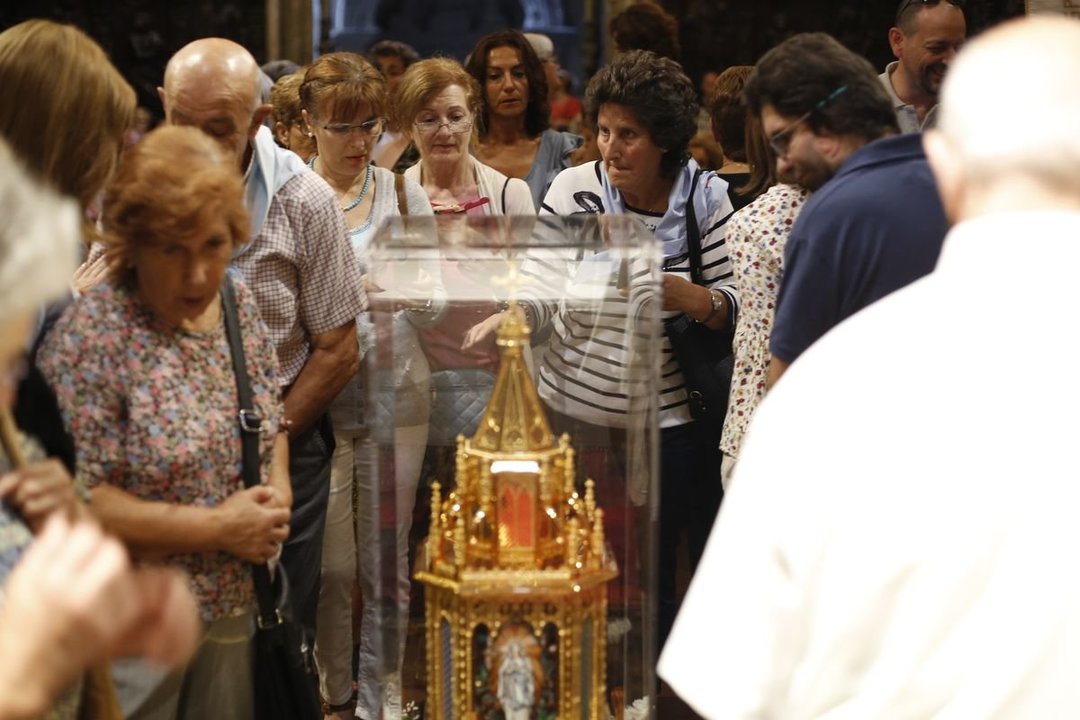 Ourense. 17/09/2019. Llegada de las reliquias de Santa Bernardita a la catedral de Ourense.
Foto: Xesús Fariñas