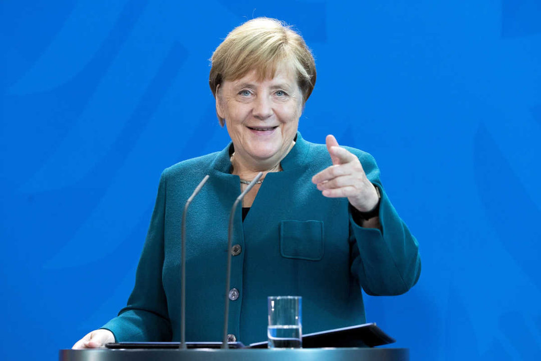 Angela Merkel, canciller de Alemania, en una rueda de prensa. (Foto: EFE)
