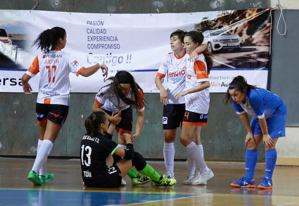 Ourense. 28/09/2019. Partido de fútbol sala femenino de División de Honor entre el Ourense Envialia y el Alicante.
Foto: Xesús Fariñas