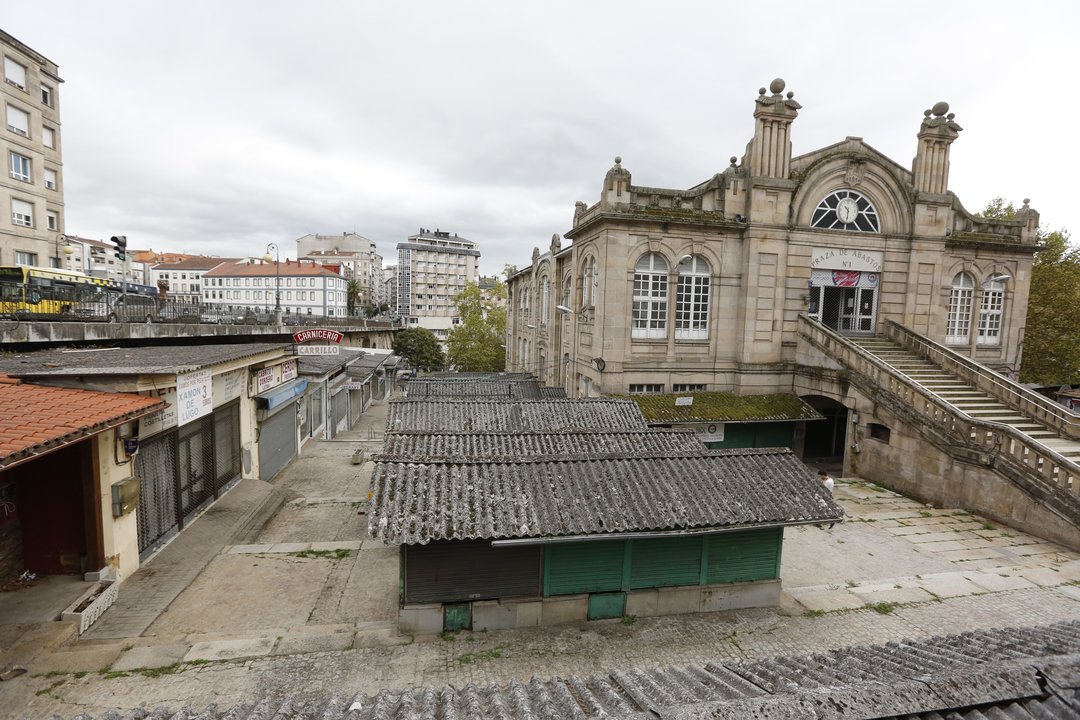 Ourense. 08/10/2019. Reportaje sobre el abandono de la plaza de abastos.
Foto: Xesús Fariñas
