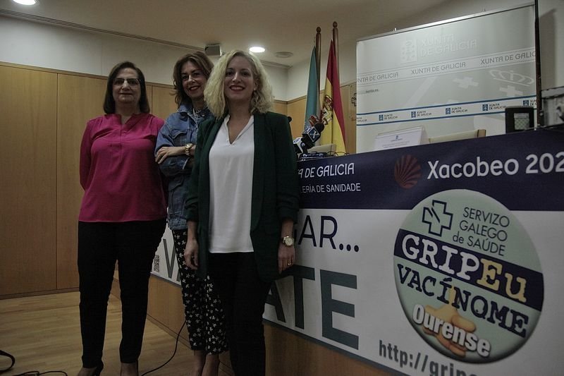 Dolores Sánchez, Marisol Díaz y Laura López, en la presentación (MIGUEL ÁNGEL).