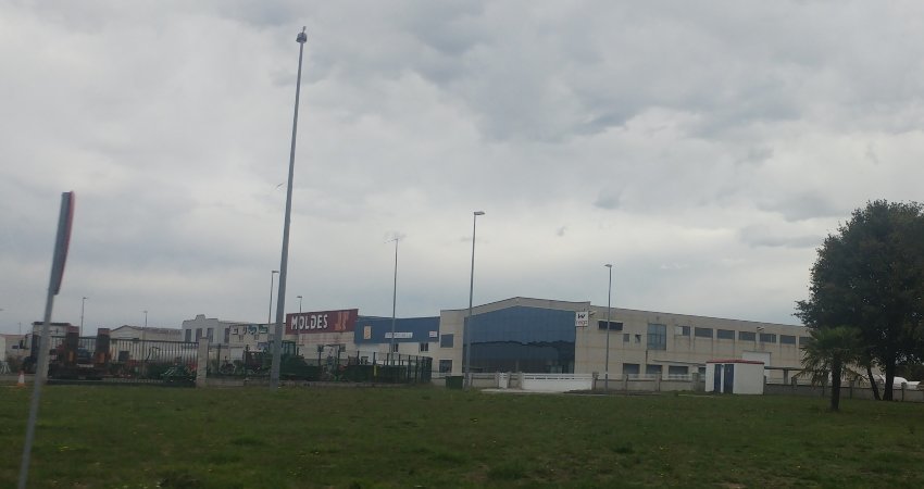 El polígono industrial de Xinzo, donde está una de las empresas atacadas.