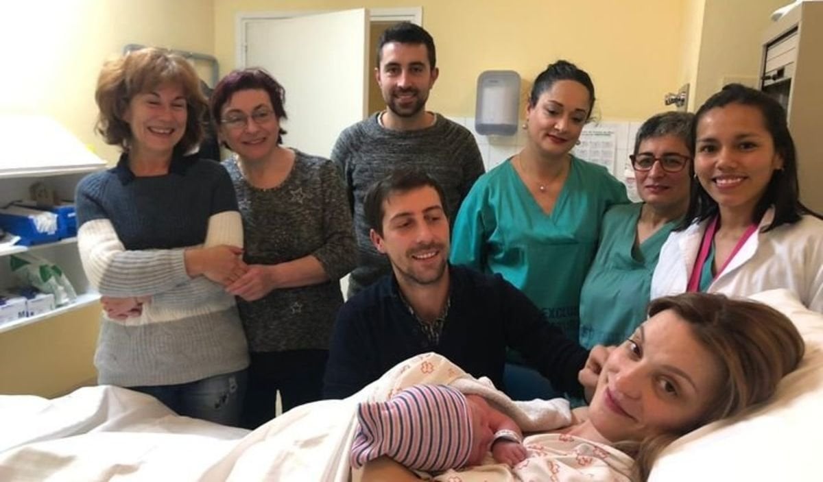 Daniel, el primer bebé nacido en Ourense en 2019.