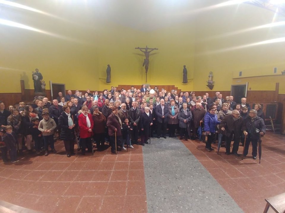 El obispo Leonardo Lemos presidió la Jornada mundial de los pobres ayer en San Pío X. (Foto: Lara Blanco)