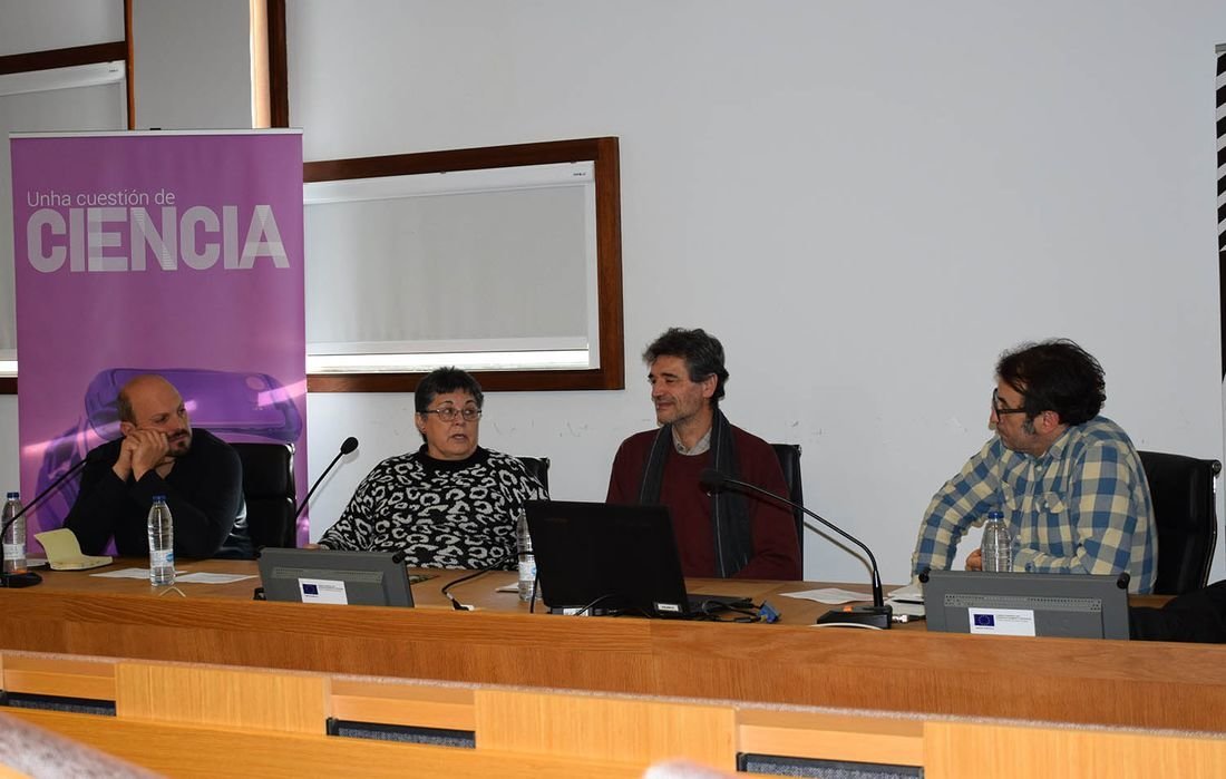 Anxo Mena, Marisa Castro, Manuel Ángel Pombal e Fernando Ramallo.