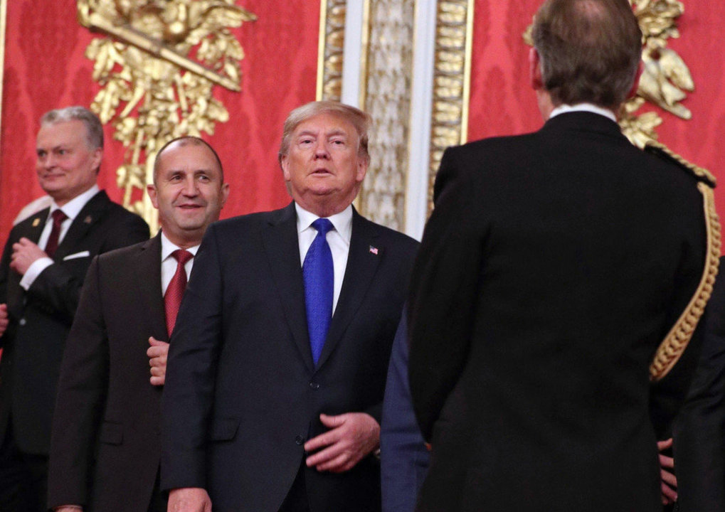 El presidente de EEUU, Donald Trump, durante una recepción en el Palacio de Buckingham, en Reino Unido. (Foto: EFE)