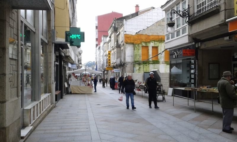 Calle Tomás María Mosquera, en el centro de Carballiño.