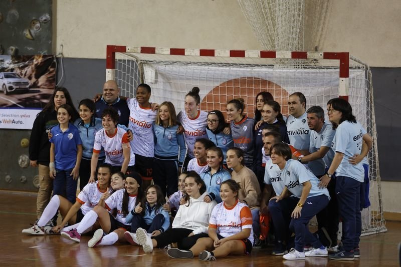 Ourense. 26/10/2019. Partido de fútbol Sala femenino de División de honor entre el Ourense Envialia y el Zaragoza.
Foto: Xesús Fariñas