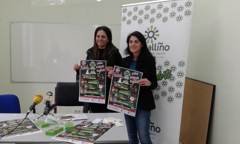 Silvia Baranda y Noelia Mares durante la presentación de la campaña.