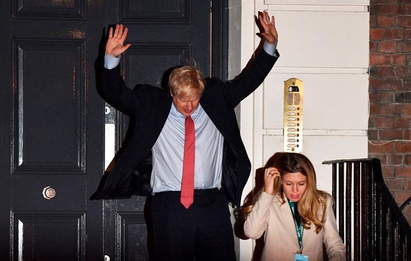El primer ministro británico, Boris Johnson, tras ganar las elecciones. (Foto: EFE)