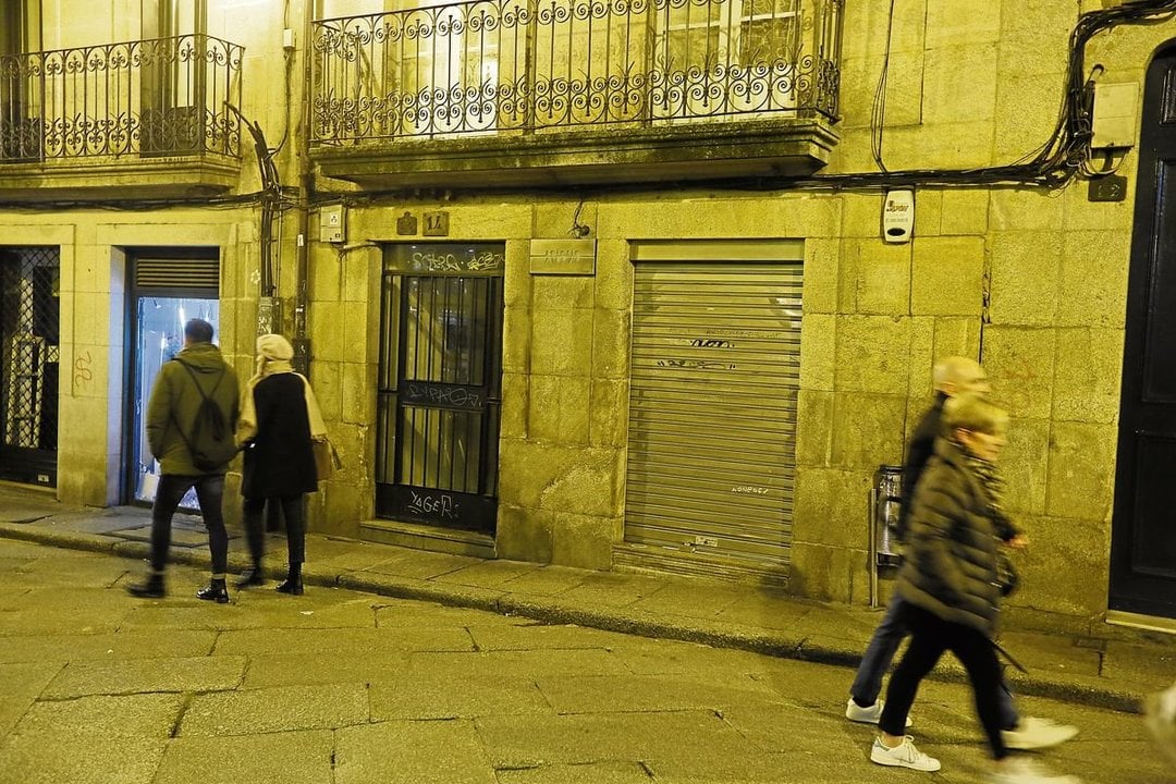 Ourense. 14/12/2019. Intento de robo en una joyería en Santo Domingo.
Foto: Xesús Fariñas.