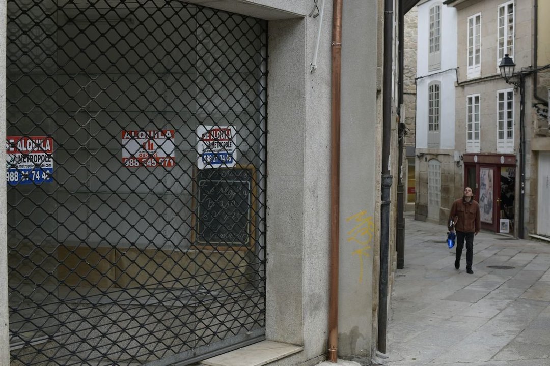 Ourense. 15/10/2019. Reportaxe sobre locales vacíos y abandono del casco viejo de Ourense.
Foto: Xesús Fariñas