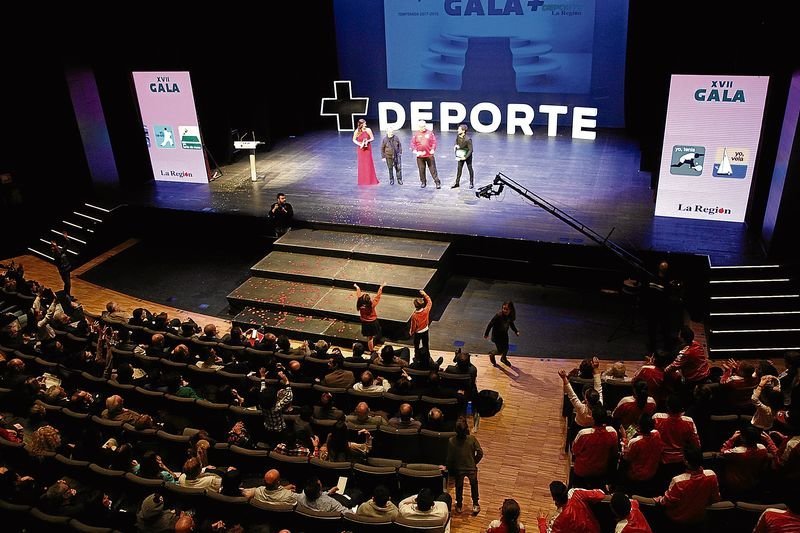 Imagen del Auditorio Municipal durante la pasada edición de la Gala +Deporte.