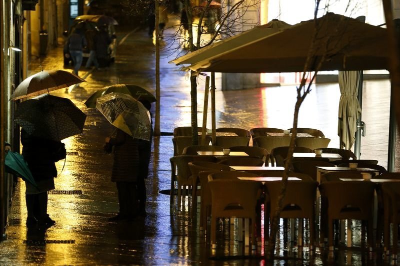 Ourense. 18/12/2019. Fotos de lluvia en Ourense por el temporal Elsa.
Foto. Xesús Fariñas