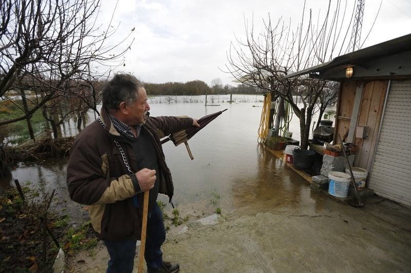 Xinzo de Limia. 21/12/2019. Inundaciones en A limia por el temporal.
Foto: Xesús Fariñas