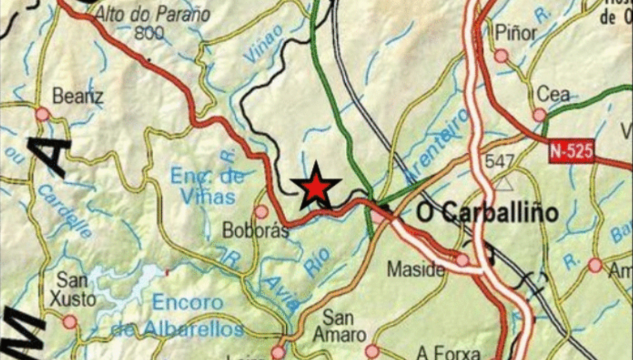 Epicentro del temblor. (Imagen: Instituto Geográfico Nacional)
