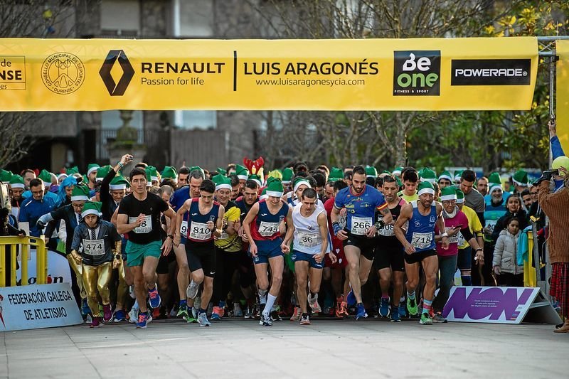 OURENSE (XARDÍNS DO POSÍO). 31/12/2019. OURENSE. El Concello de Ourense, a través del Consello Municipal de Deportes, organiza la cuarta edición de la carrera San Silvestre Ourensá. FOTO: ÓSCAR PINAL
