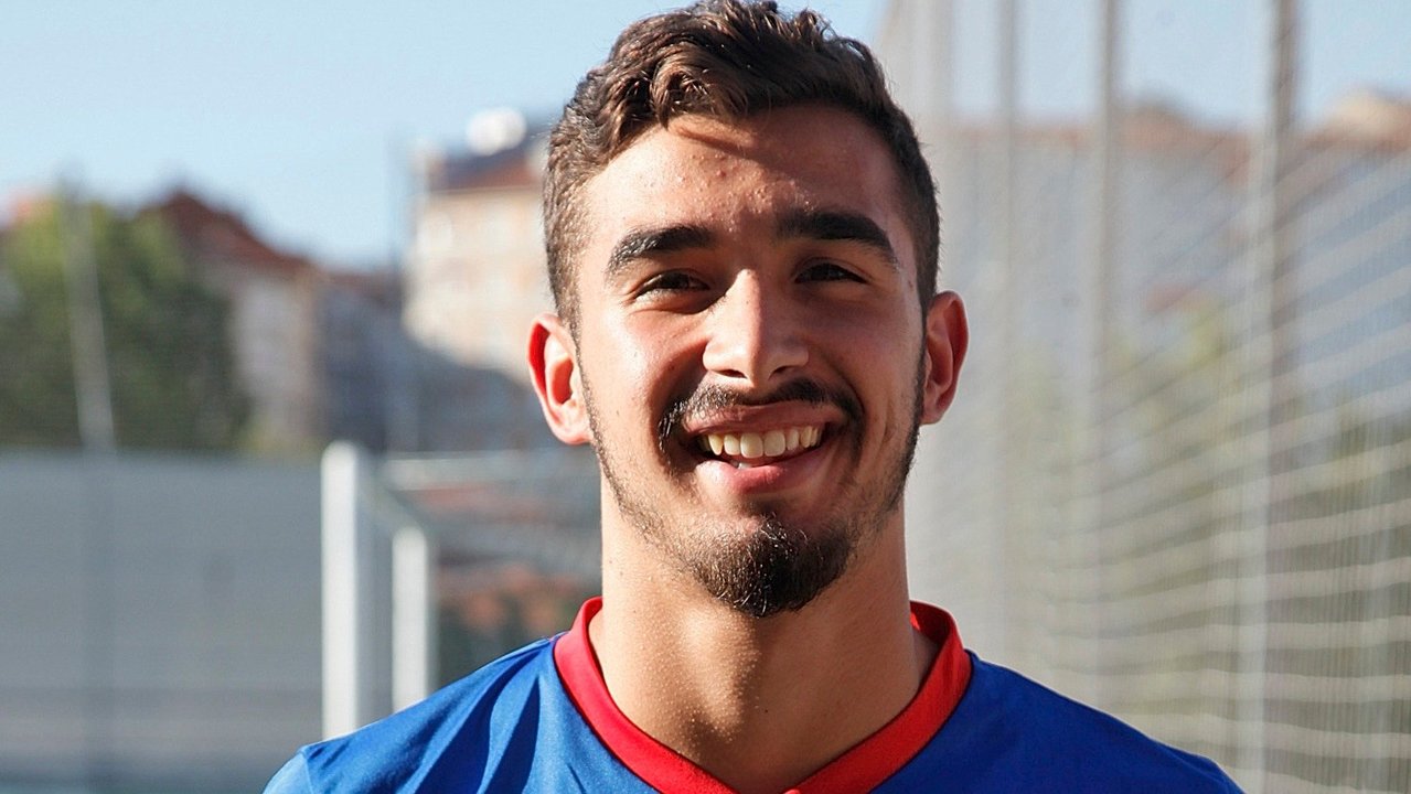 Manu Blanco, jugador de la UD Ourense.