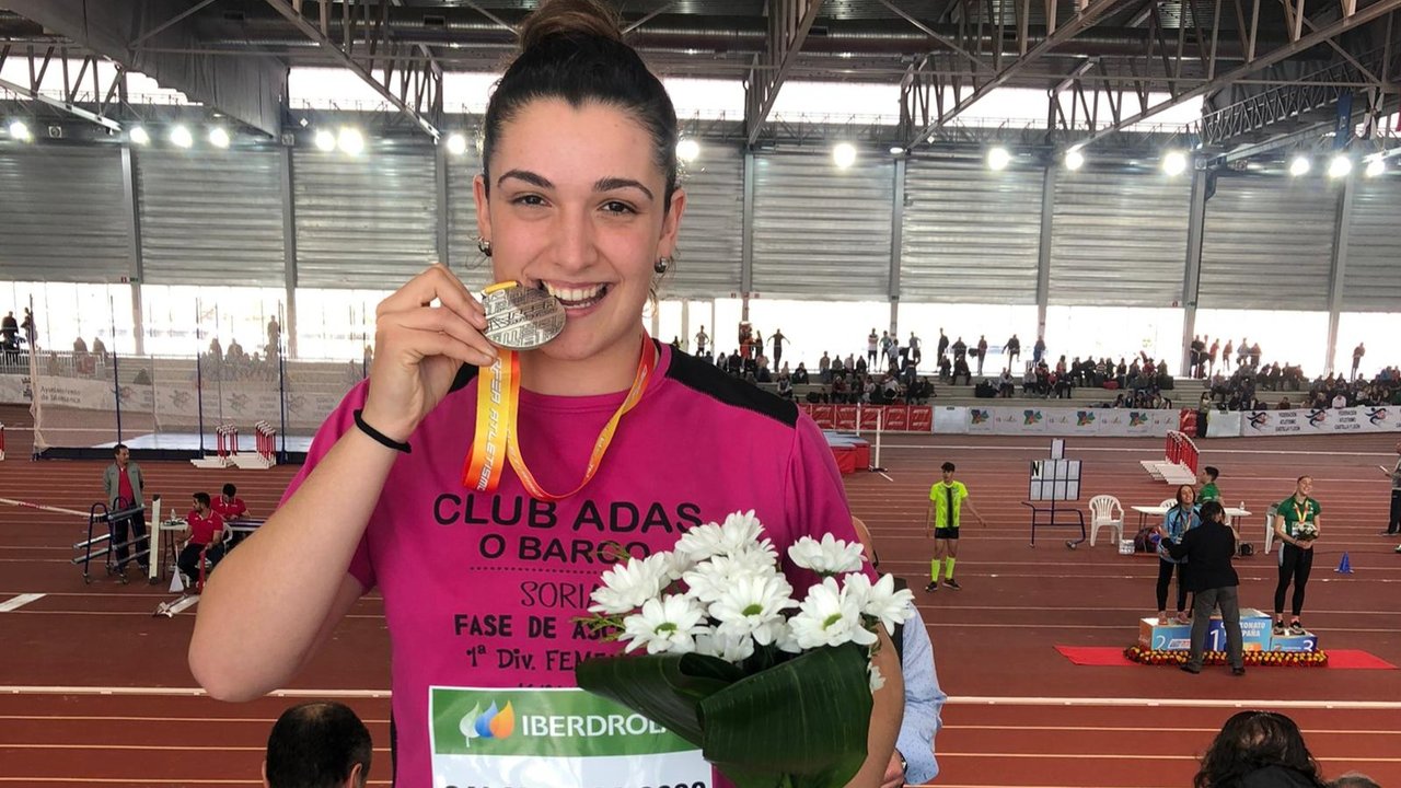 Cristina Trejo saboreó una medalla en el Campeonato de España.