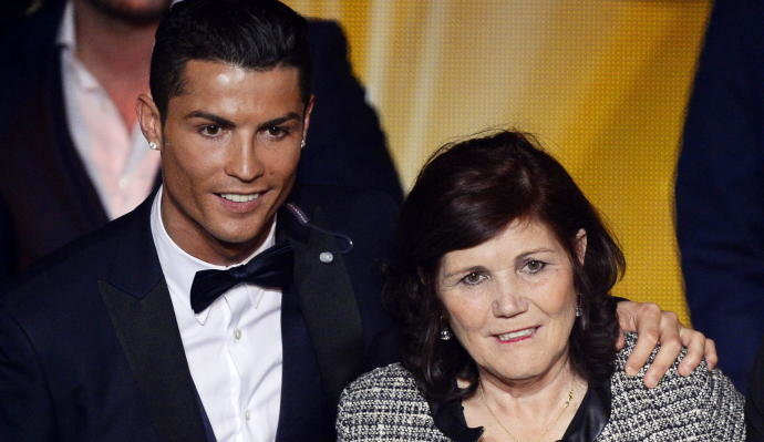 Cristiano Ronaldo y Dolores Aveiro (EFE).