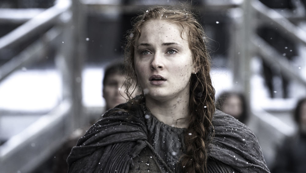 La actriz Sophie Turner, en su papel de Sansa Stark.