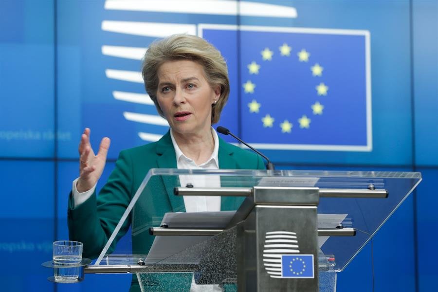 La presidenta de la Comisión Europea, Úrsula Von Der Leyen. (Foto: EFE)