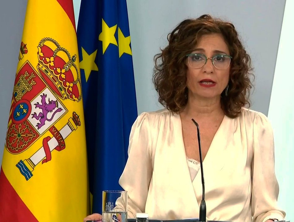 Rueda de prensa de la portavoz del Gobierno, María Jesús Montero.