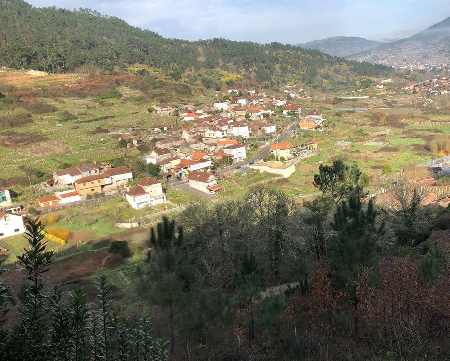 Localidad de Remoiño, en el municipio de Arnoia.