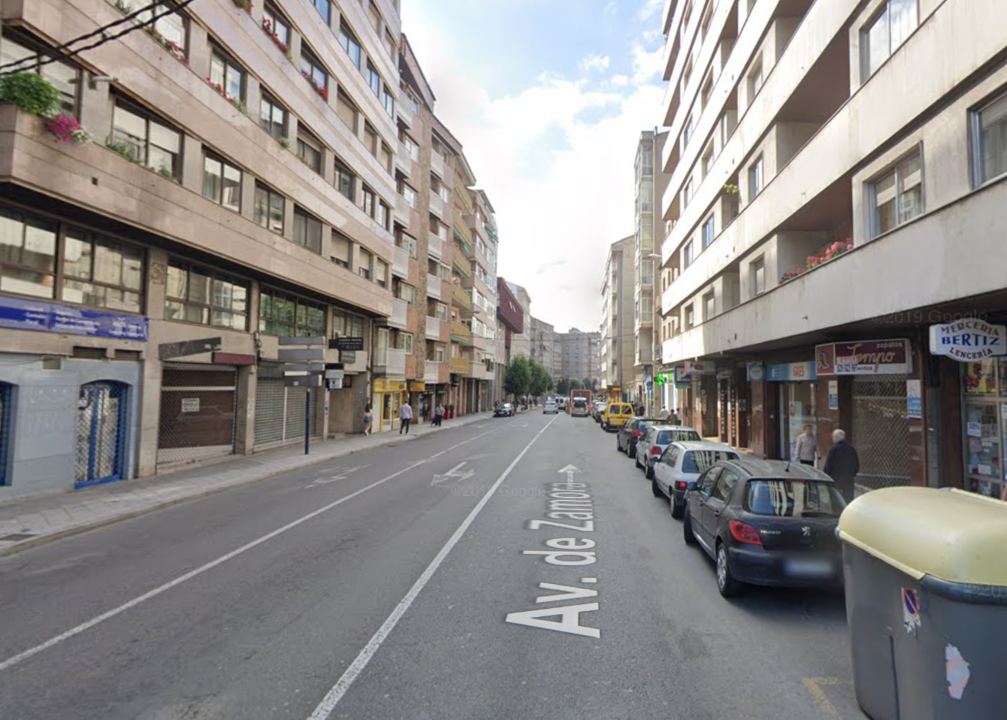 Vista del tramo afectado en la avenida de Zamora. (Google Maps)