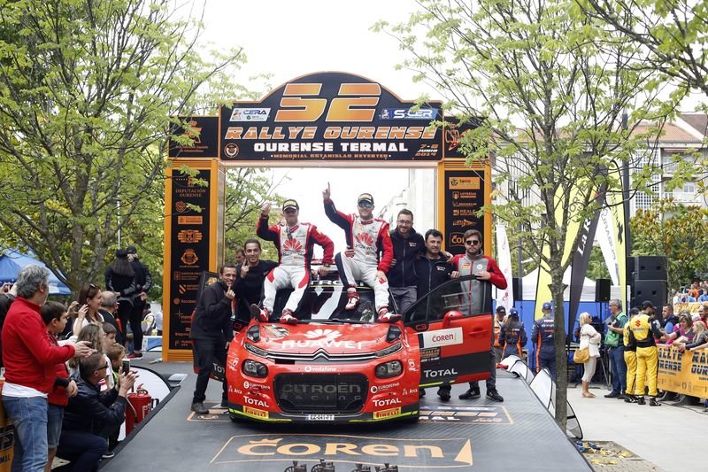 El madrileño Pepe López y su equipo fueron los ganadores del Rally de Ourense 2019 (XESÚS FARIÑAS).