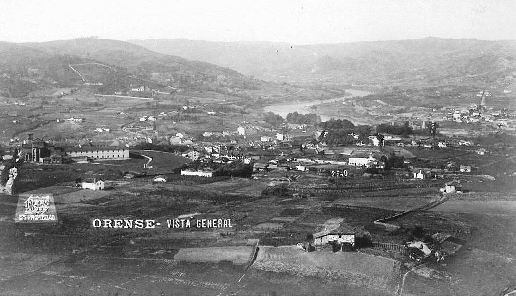 La ciudad en 1918, vista desde Montealegre.