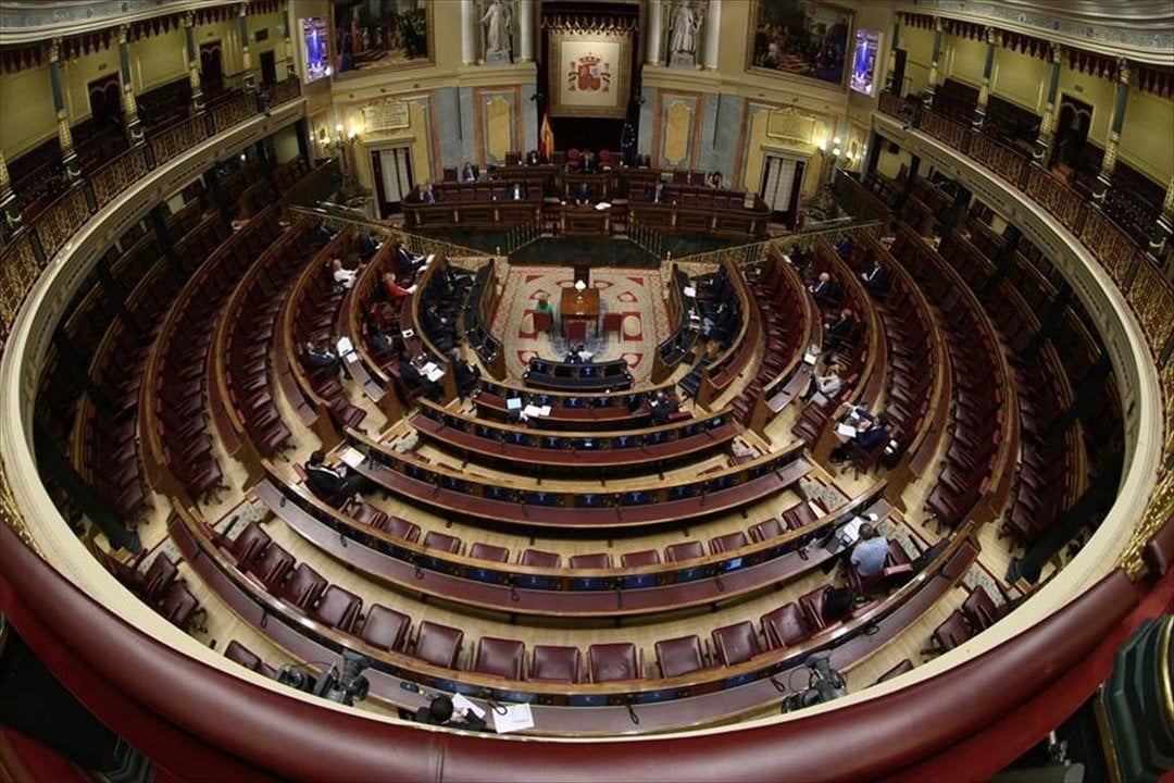 Imagen del Congreso de los Diputados en la última sesión plenaria.