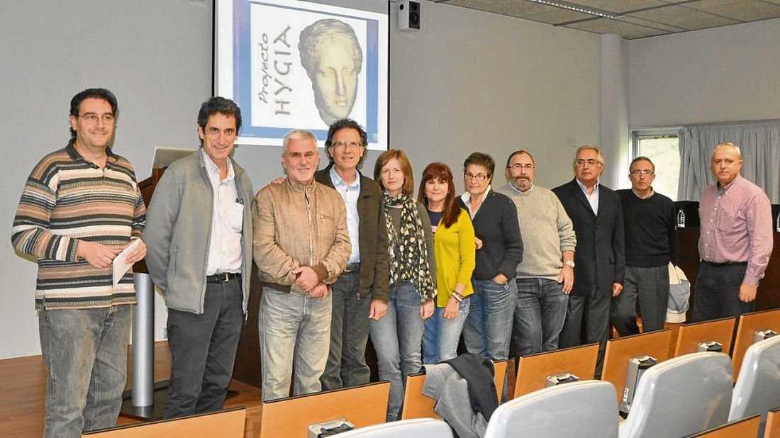 El comité cientí­fico del proyecto Hygia, durante un encuentro celebrado en la UVigo en 2017.