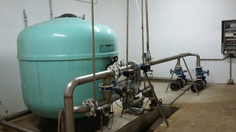 Instalación de la estación de tratamiento de agua potable en donde se colocará el filtro.