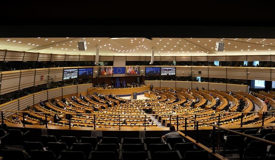 Vista general de una sesión plenaria del Parlamento Europeo en Bruselas (EFE).