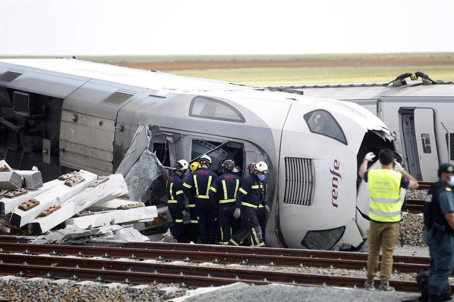 Accidente de tren en Zamora / EFE