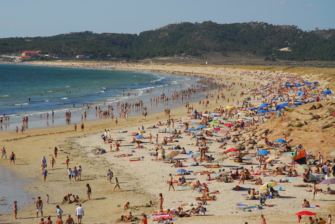 La playa de A Lanzada es una de las más famosas de Galicia. Turismo Rías Baixas