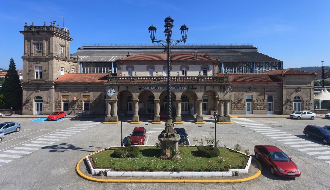 Estación de tren de Santiago de Compostela. (Wikimedia)