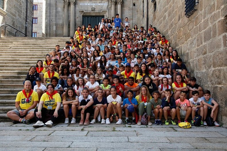 Los participantes en el Campamento Urbano del pasado año (MIGUEL ÁNGEL).