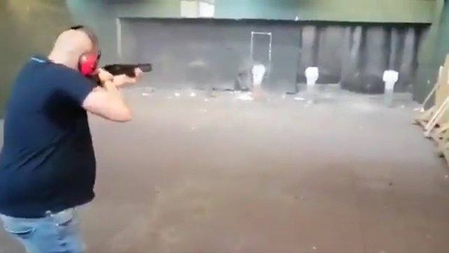 Captura del vídeo de disparos a miembros del Gobierno
