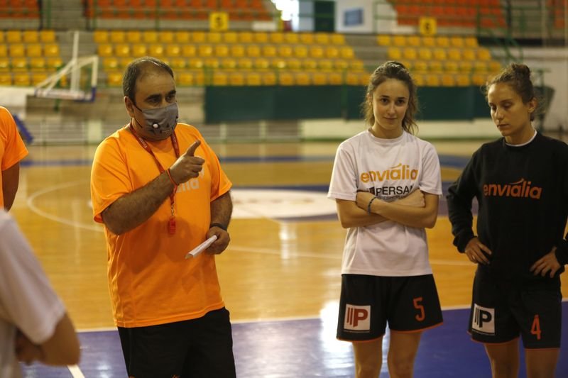 Ourense. 17/06/2020. Entrenamiento del Ourense Evialia Fútbol Sala femenino en el Paco Paz.
Foto: Xesús Fariñas