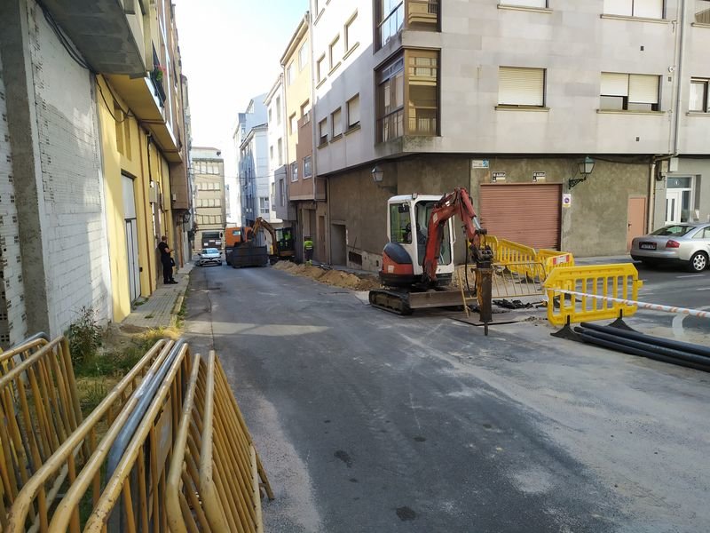 Obras de acondicionamiento en las calles Blanco Amor y Eusebio Lorenzo.