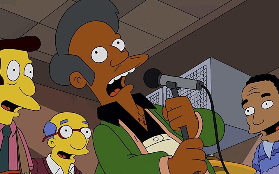 Apu, uno de los muchos personajes de Los Simpson que no son blancos.
