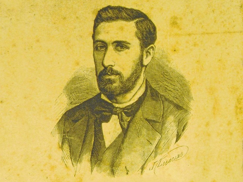 Un retrato del joven Manuel Curros Enríquez. (F.C.E.)