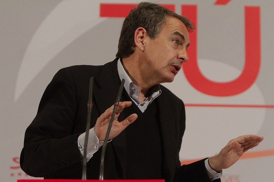 José Luis Rodríguez Zapatero, en un acto en Ourense, en una imagen de archivo. (Foto: Martiño Pinal)