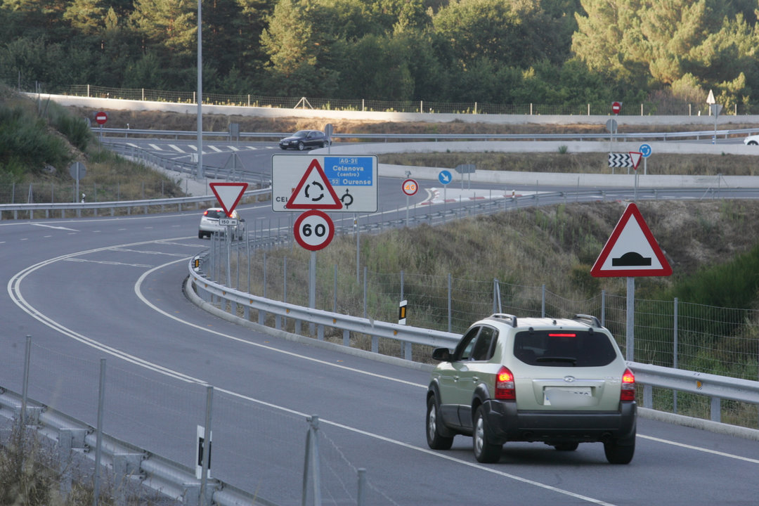 El acceso a la autovía AG-31 a la altura de Casal de Bispo, en el concello de Verea.