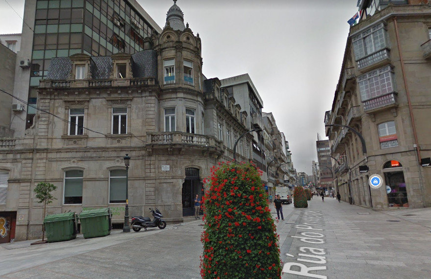 Vista de la rúa do Príncipe, en Vigo. (Foto: Google Maps)