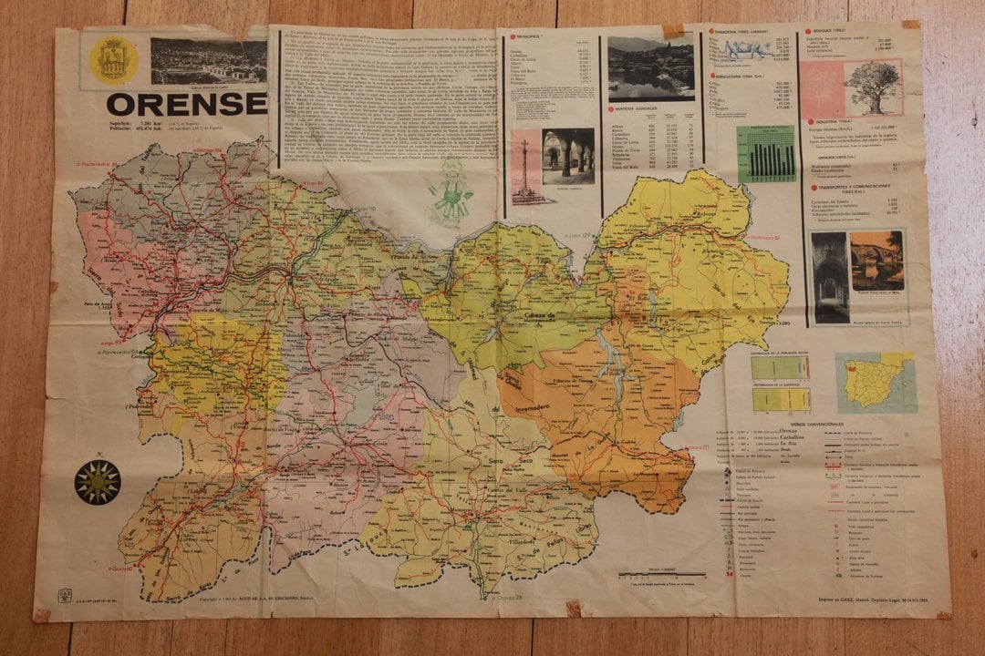 Mapa de la povincia de los años 60.